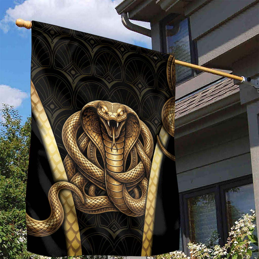Egypt Uraeus Garden Flag Gold Cobra Luxury Style