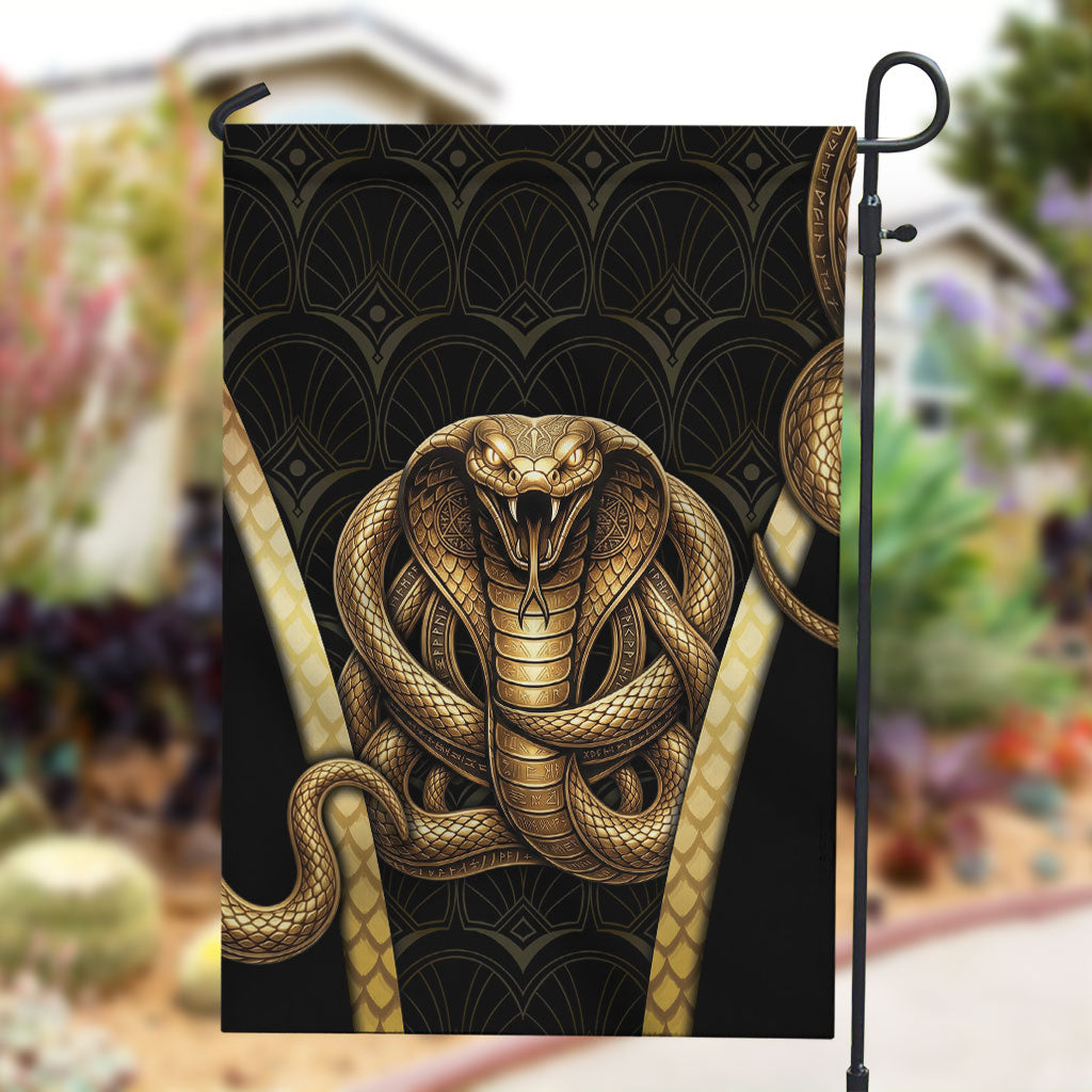 Egypt Uraeus Garden Flag Gold Cobra Luxury Style