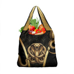 Egypt Uraeus Grocery Bag Gold Cobra Luxury Style