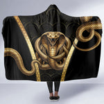 Egypt Uraeus Hooded Blanket Gold Cobra Luxury Style