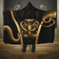 Egypt Uraeus Hooded Blanket Gold Cobra Luxury Style