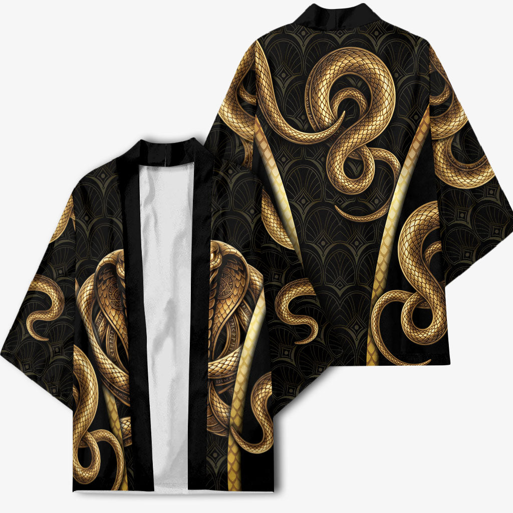 Egypt Uraeus Kimono Gold Cobra Luxury Style