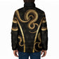 Egypt Uraeus Padded Jacket Gold Cobra Luxury Style