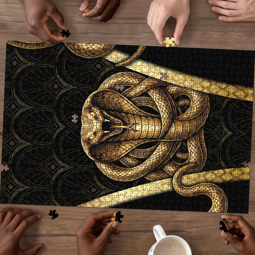 Egypt Uraeus Puzzle Gold Cobra Luxury Style