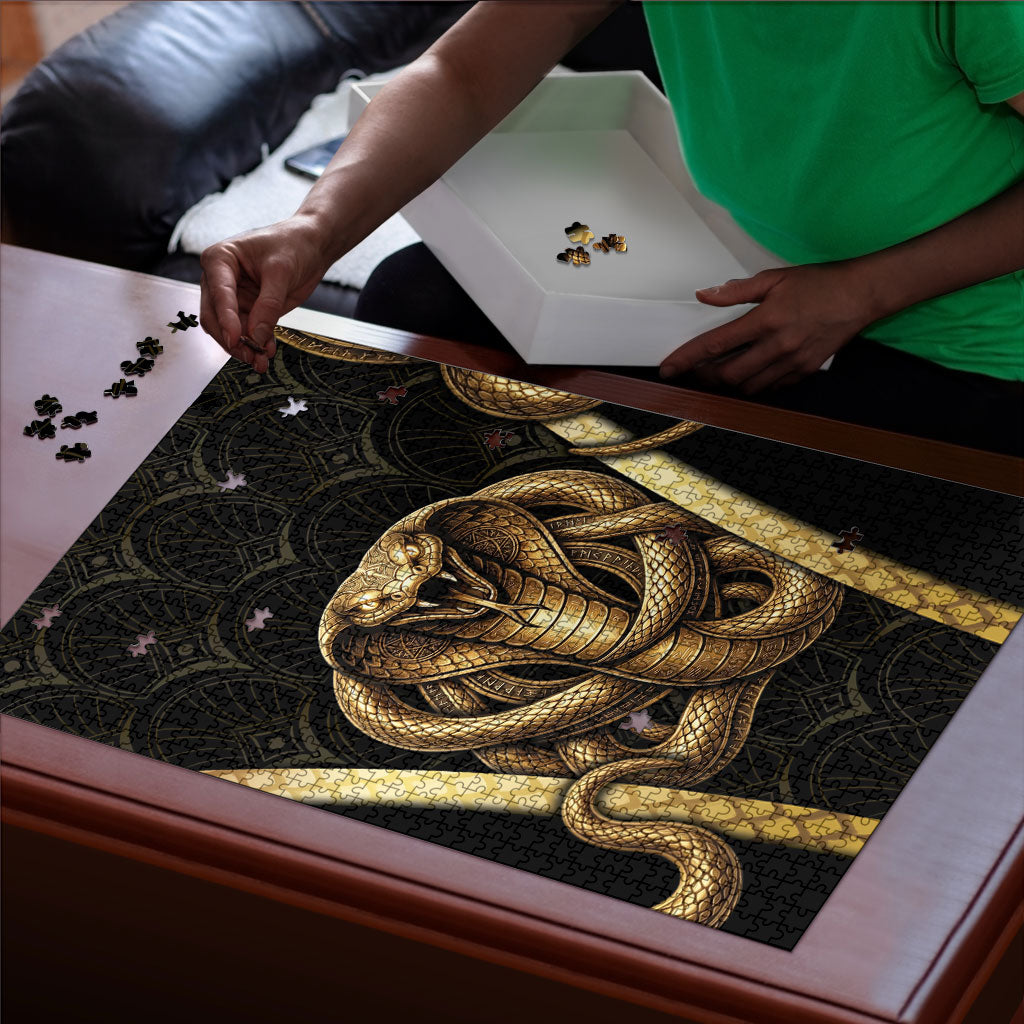 Egypt Uraeus Puzzle Gold Cobra Luxury Style