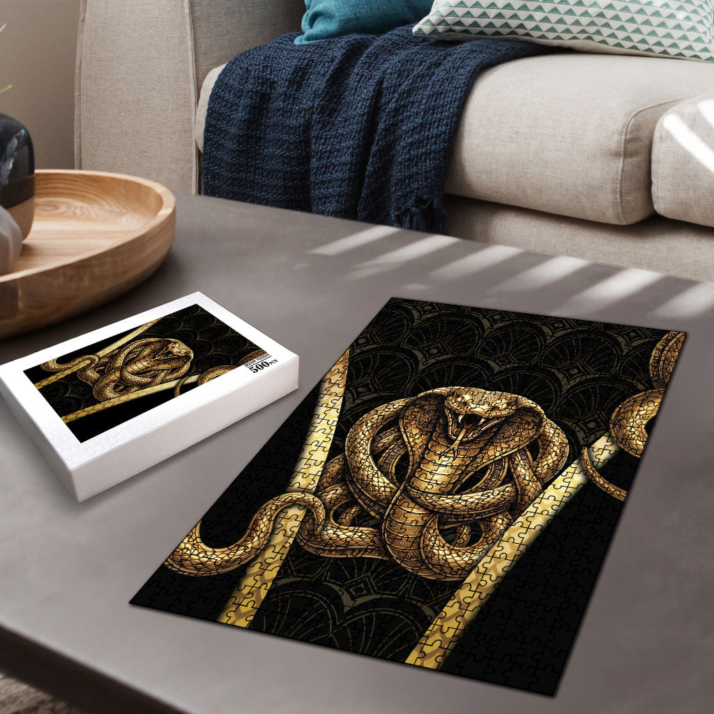 Egypt Uraeus Puzzle Gold Cobra Luxury Style