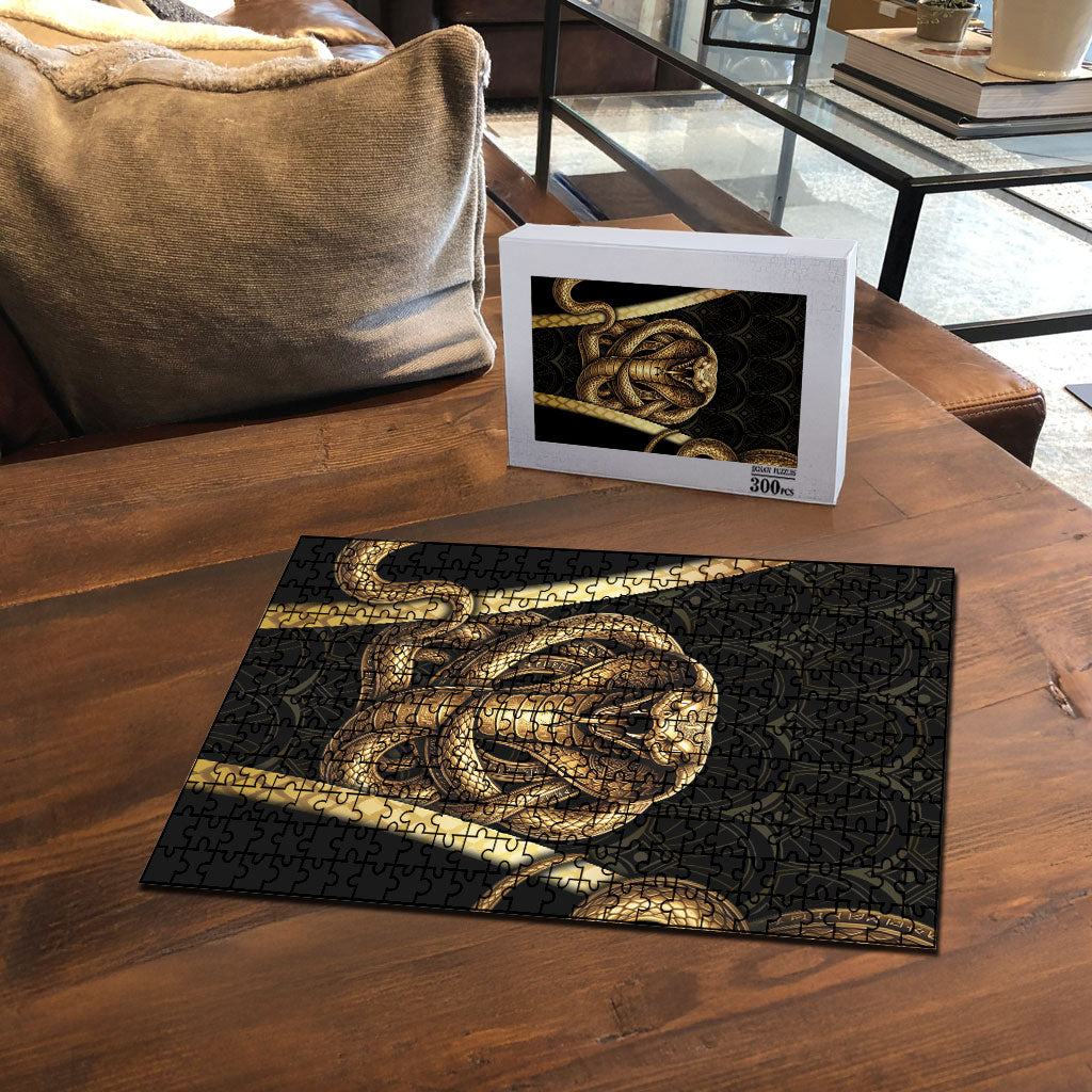 Egypt Uraeus Puzzle Gold Cobra Luxury Style