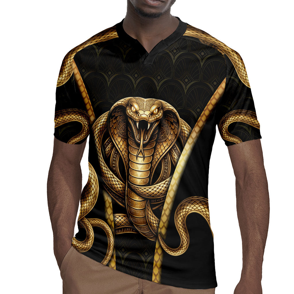 Egypt Uraeus Rugby Jersey Gold Cobra Luxury Style