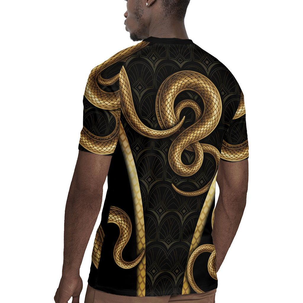 Egypt Uraeus Rugby Jersey Gold Cobra Luxury Style
