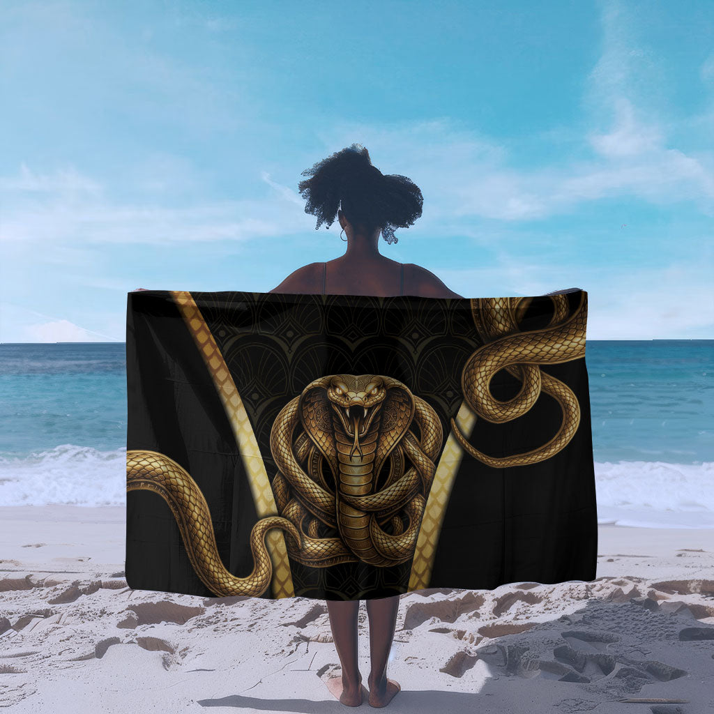 Egypt Uraeus Sarong Gold Cobra Luxury Style