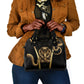 Egypt Uraeus Shoulder Handbag Gold Cobra Luxury Style