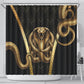 Egypt Uraeus Shower Curtain Gold Cobra Luxury Style