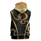 Egypt Uraeus Sleeveless Zip Hoodie Gold Cobra Luxury Style