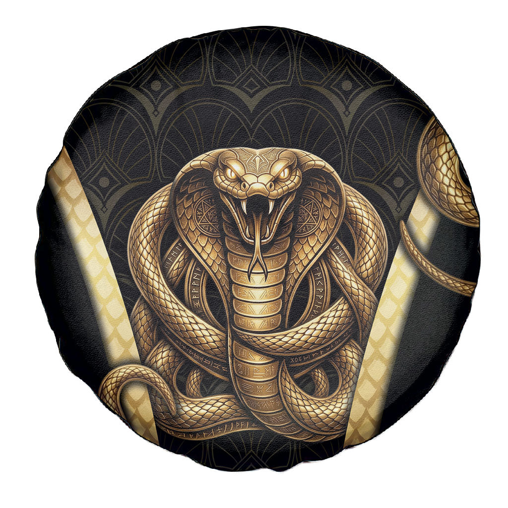 Egypt Uraeus Spare Tire Cover Gold Cobra Luxury Style