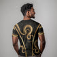 Egypt Uraeus T shirt Gold Cobra Luxury Style