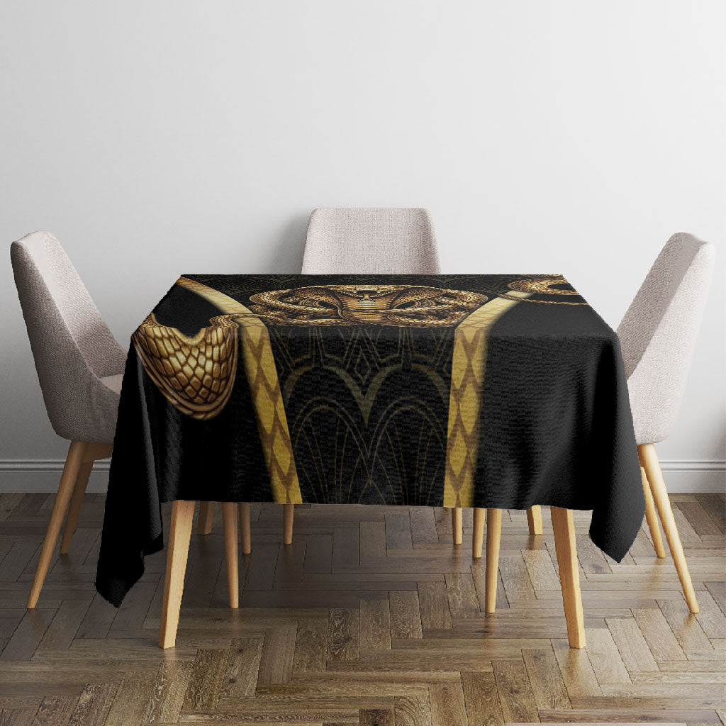 Egypt Uraeus Tablecloth Gold Cobra Luxury Style