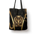 Egypt Uraeus Tote Bag Gold Cobra Luxury Style