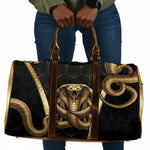 Egypt Uraeus Travel Bag Gold Cobra Luxury Style