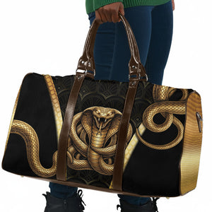 Egypt Uraeus Travel Bag Gold Cobra Luxury Style