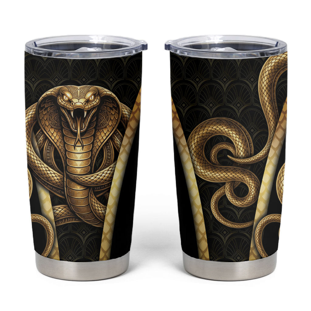 Egypt Uraeus Tumbler Cup Gold Cobra Luxury Style