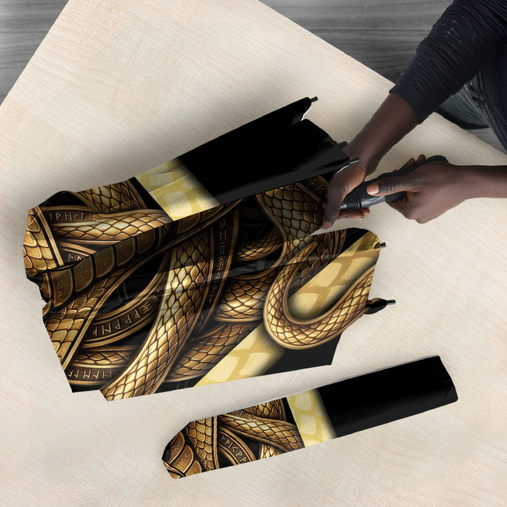 Egypt Uraeus Umbrella Gold Cobra Luxury Style