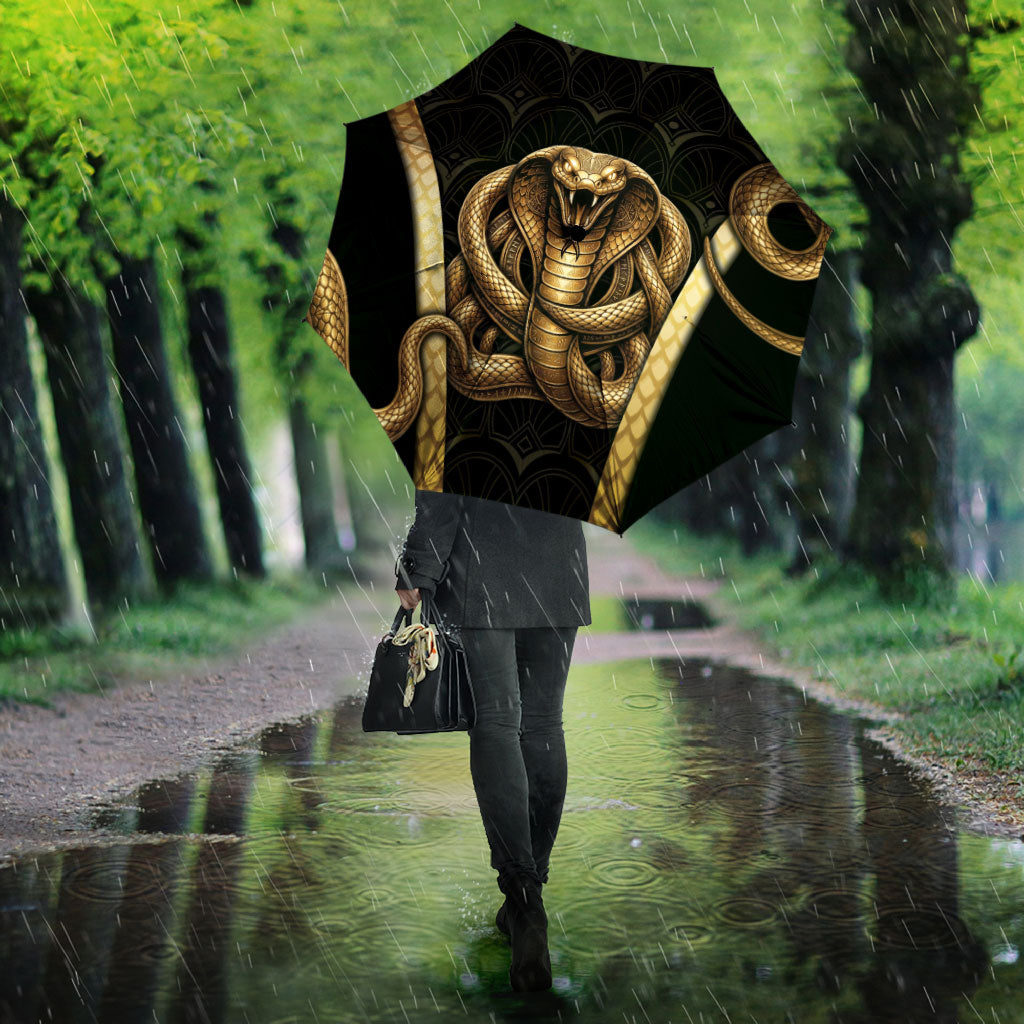 Egypt Uraeus Umbrella Gold Cobra Luxury Style