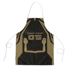 Custom Egypt KA Apron Gold Symbol Hieroglyphic Texture