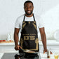 Custom Egypt KA Apron Gold Symbol Hieroglyphic Texture