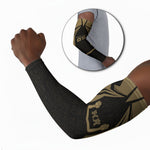Custom Egypt KA Arm Sleeves Gold Symbol Hieroglyphic Texture