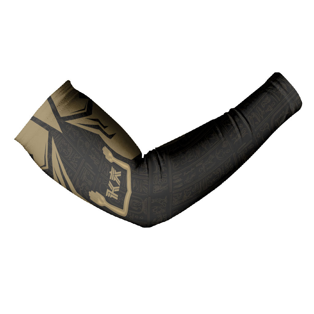 Custom Egypt KA Arm Sleeves Gold Symbol Hieroglyphic Texture