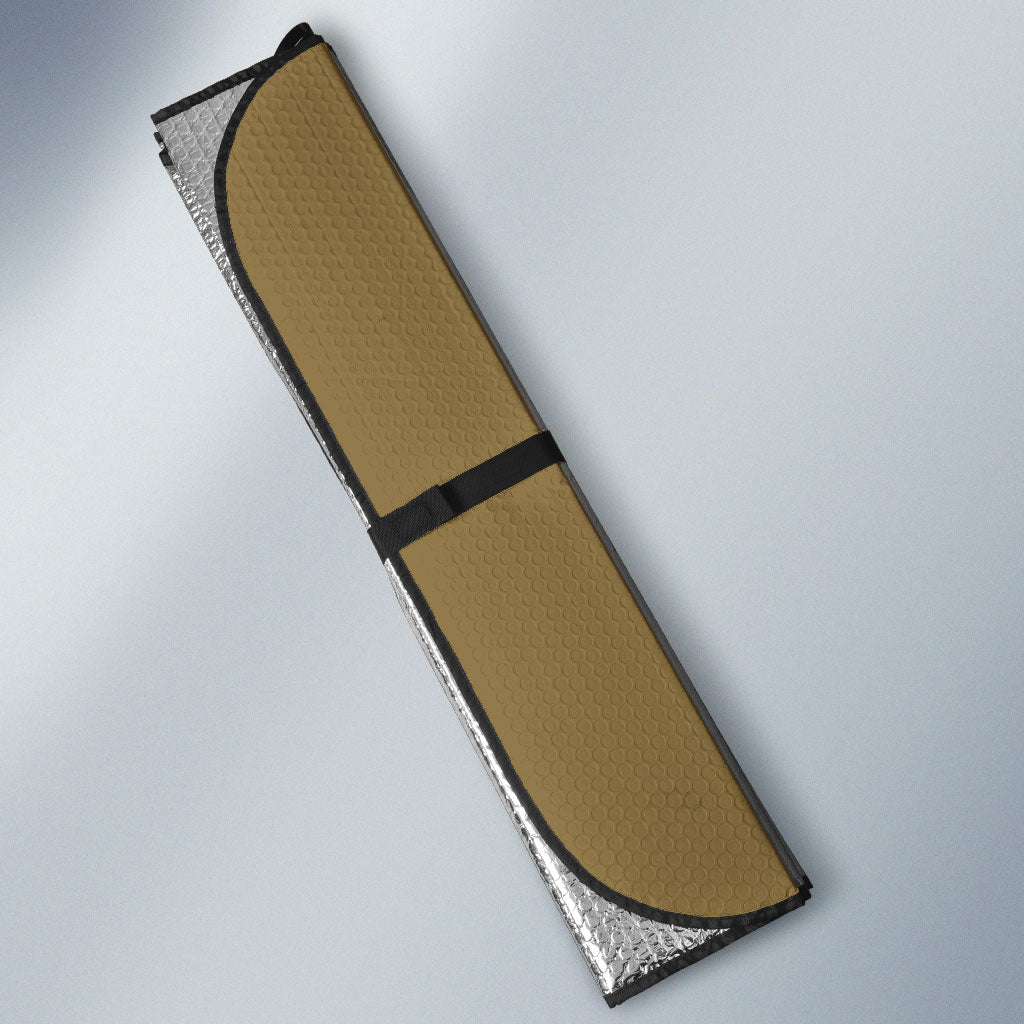 Custom Egypt KA Auto Sun Shade Gold Symbol Hieroglyphic Texture
