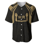 Custom Egypt KA Baseball Jersey Gold Symbol Hieroglyphic Texture