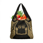Custom Egypt KA Grocery Bag Gold Symbol Hieroglyphic Texture
