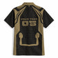 Custom Egypt KA Hawaiian Shirt Gold Symbol Hieroglyphic Texture