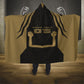 Custom Egypt KA Hooded Blanket Gold Symbol Hieroglyphic Texture
