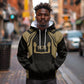 Custom Egypt KA Hoodie Gold Symbol Hieroglyphic Texture