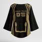Custom Egypt KA Kimono Sleeve Blouse Gold Symbol Hieroglyphic Texture