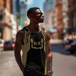 Custom Egypt KA Men Tank Top Gold Symbol Hieroglyphic Texture