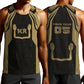 Custom Egypt KA Men Tank Top Gold Symbol Hieroglyphic Texture