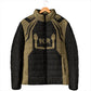 Custom Egypt KA Padded Jacket Gold Symbol Hieroglyphic Texture