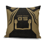 Custom Egypt KA Pillow Cover Gold Symbol Hieroglyphic Texture