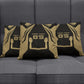 Custom Egypt KA Pillow Cover Gold Symbol Hieroglyphic Texture