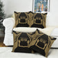 Custom Egypt KA Pillow Cover Gold Symbol Hieroglyphic Texture