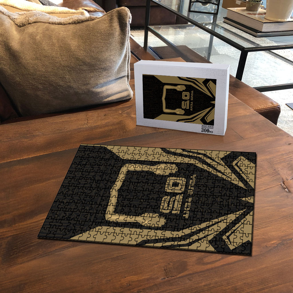 Custom Egypt KA Puzzle Gold Symbol Hieroglyphic Texture