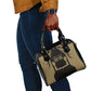 Custom Egypt KA Shoulder Handbag Gold Symbol Hieroglyphic Texture