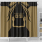 Custom Egypt KA Shower Curtain Gold Symbol Hieroglyphic Texture