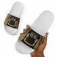 Custom Egypt KA Slide Sandals Gold Symbol Hieroglyphic Texture