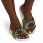 Custom Egypt KA Slide Sandals Gold Symbol Hieroglyphic Texture