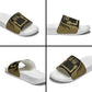 Custom Egypt KA Slide Sandals Gold Symbol Hieroglyphic Texture