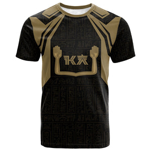 Custom Egypt KA T shirt Gold Symbol Hieroglyphic Texture